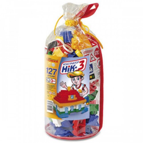 Конструктор детский "НИК-3", 127 дет (Unika)