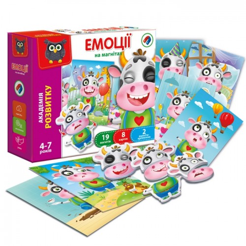 Магнітна гра "Емоції" (укр) (Vladi Toys)