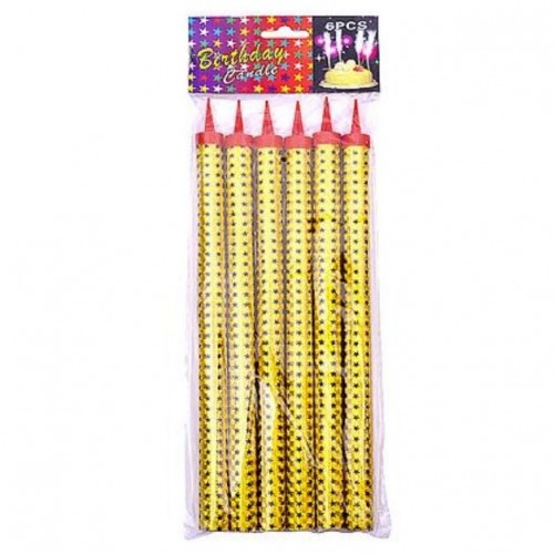 Набір свічок для торта (10 см) 6 шт (Color-it)