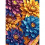 Картина по номерах "Яскраві жоржини" 30х40 см (Ідейка)