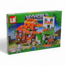 Конструктор Minecraft  арт. LB1124 423дет, короб. 47,5*32*7см