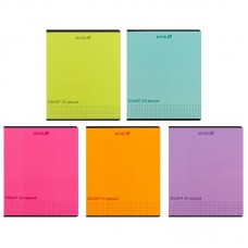 Тетрадь 24 л., кл., софт тач + УФ лак, Kite One color