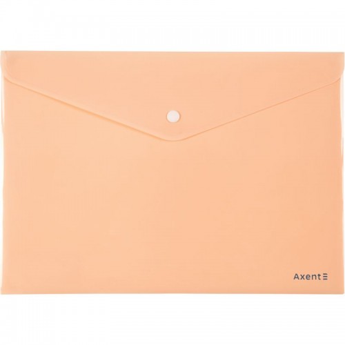 Папка на кнопці, А4, Pastelini, персикова (Axent)