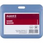 Бейдж-слайдер горизонт., димчастий синій, 4500H (85*54мм) (Axent)