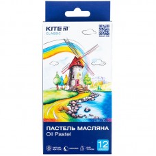 Пастель масляна, 12 кольорів Kite Classic