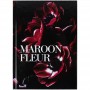 Книга записная твердая обл. А5, 96 л., клет., Maroon fleur (Axent)