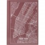 Книга записная А4 Maps New York, 96 л., кл., розово-корич. (Axent)