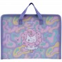Папка-портфель на блискавці, 1 відділ., A4 Rainbow Catcorn (Kite)