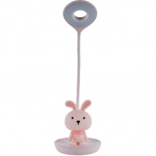 Настольная лампа LED с аккумулятором Bunny, розовый