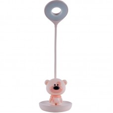 Настольная лампа LED с аккумулятором Bear, розовый