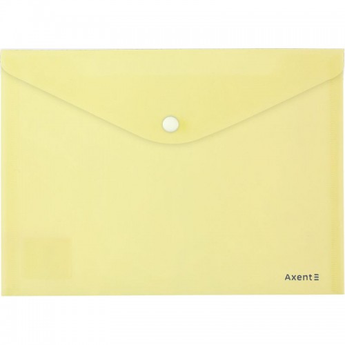 Папка на кнопці, А5, Pastelini, жовта (Axent)