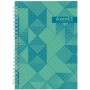 Блокнот на спирали твердая обл., А5, 96 л. №34 (Axent)