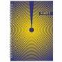 Блокнот на спирали твердая обл., А5, 96 л. №31 (Axent)