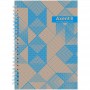 Блокнот на спирали твердая обл., А5, 96 л. №35 (Axent)