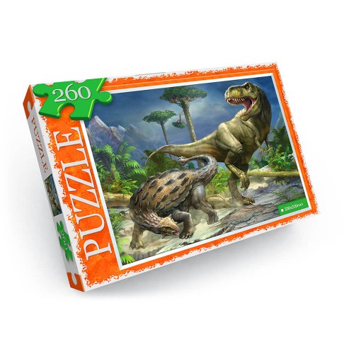 Пазлы "Битва динозавров", 260 эл (Dankotoys)