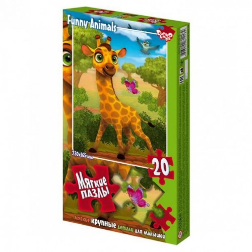 Мʼякі пазли "Жираф", 20 елем. (Danko toys)