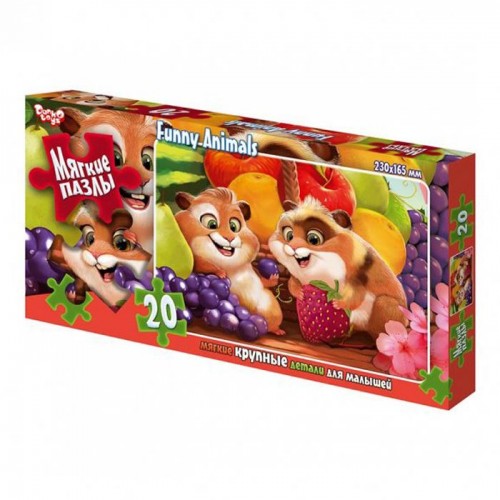 Мʼякі пазли "Ховрашки", 20 елем. (Danko toys)
