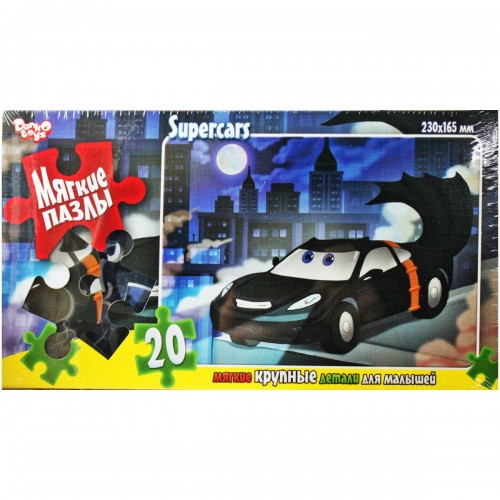 Мʼякі пазли "Бетмобіль", 20 елем. (Danko toys)