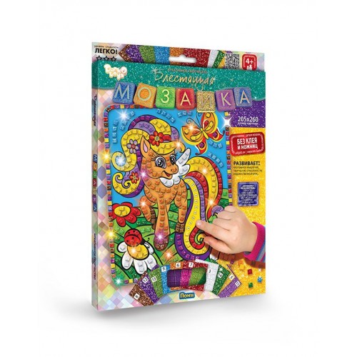 Набір для творчості "Блискуча мозаїка" Поні (Dankotoys)