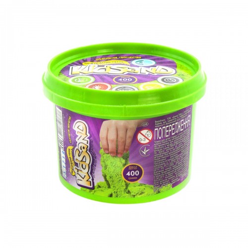 Кінетичний пісок "KidSand", зелений, 400г (Dankotoys)