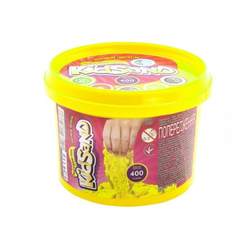 Кінетичний пісок "KidSand", жовтий, 400г (Dankotoys)