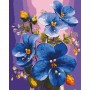 Картина по номерах "Сині фіалки" 40x50 см (art craft)