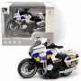 Мотоцикл "Полиция", металлопластик, звук, инерция, подсветка (CHENGMEI TOYS)