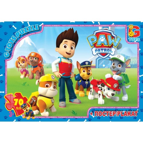Пазлы "Щенячий патруль", 70 эл (Gtoys)