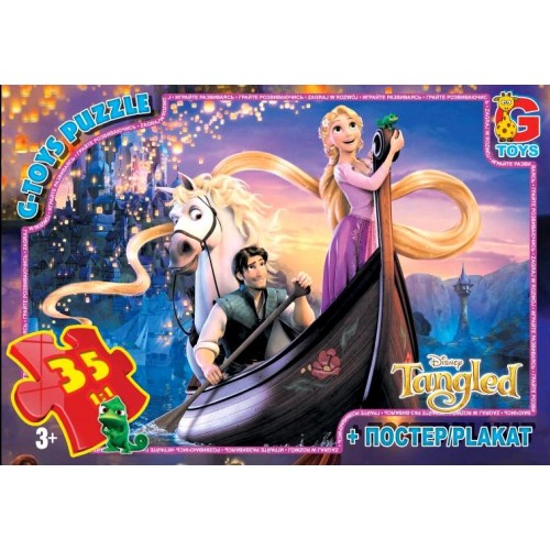 Пазлы "Рапунцель", 35 эл (Gtoys)