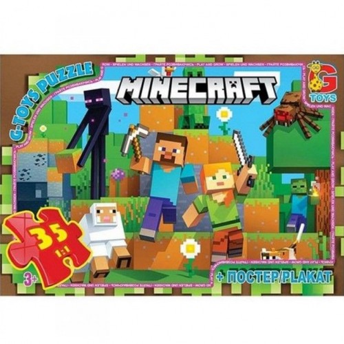 Пазли "Minecraft" (Майнкрафт)", 35 ел (Gtoys)