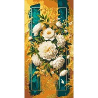 Картина по номерах з фарбами металік 