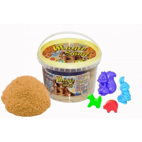 Кінетичний пісок "Magic Sand", 500 г, з формочками (класичний) (Strateg)
