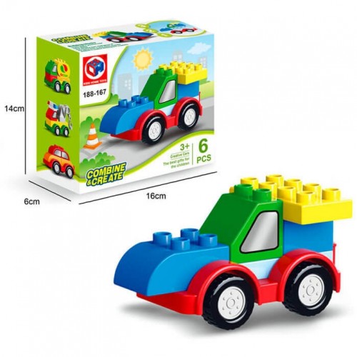 Конструктор "Трактор", 6 деталей (Kids Home Toys)