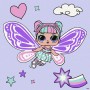 Картина по номерам с красками металлик "L.O.L. Surprise! O.M.G. Fairies Sweetiefly" 40х40 см (Ідейка)