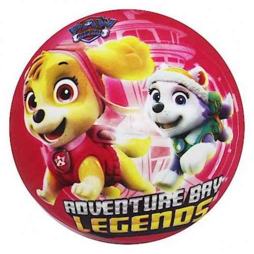 М'яч гумовий Paw patrol Щенячий патруль 18 см Червоний (MiC)