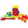 Песочный набор (мельница, лейка, грабли, лопатка, 4 формы для песка) (Huabiao Toys)