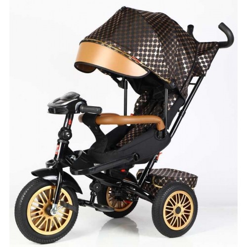 Велосипед 3-х колісний "BestTrike Perfetto" (поворотне сидіння, колеса гумові безкамерні, кошик, фара музична, USB, Bluetooth) (BestTrike)