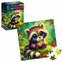Пазли De.tail. Єнот з метеликами. 64 деталі (Vladi Toys)