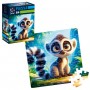 Пазли "De.tail. Лемур в джунглях" 64 деталі (Vladi Toys)