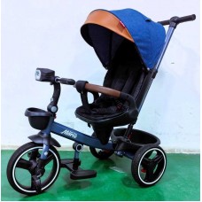 Велосипед детский BestTrike Marco поворотное сиденье, складной руль, колеса с прорезиненным PU, корзина, телескопическая ручка, фара музыкальная