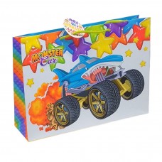 Пакет паперовий подарунковий Monster Car з ручками 35х24х9 см