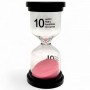 Пісочний годинник на 10 хв, висота - 10 см (рожевий) (MiC)