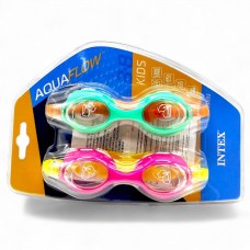 Очки для плавания AquaFlow, 2 штуки, (3-8 лет)
