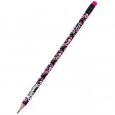 Карандаш графитный Axent 9009, HB, тубус, Floral Black