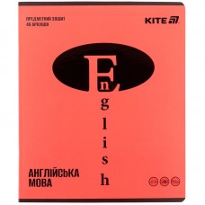 Предметный тетрадь 48 листов, линия, софт тач+УФ, Bright, ан