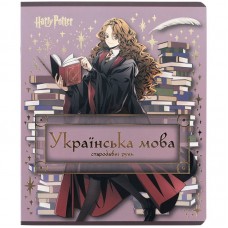 Предметный тетрадь 24 листа, линия, фольга+УФ, HP, украински