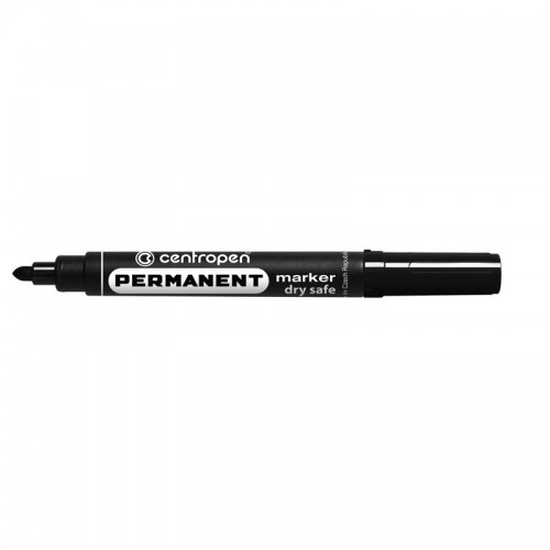 Маркер Permanent Dry Safe 8510 2,5 мм круглий чорн (Centropen)