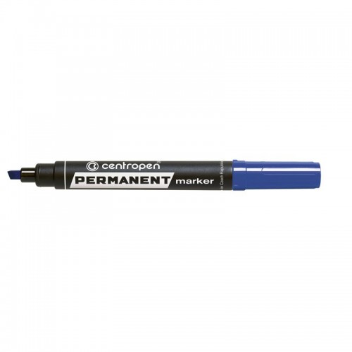 Маркер Permanent 8576 1-4,6 мм клиновидный синий (Centropen)