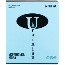 Зошит предметн. 24 арк., лн., софт тач+УФ, Bright, укр. мова