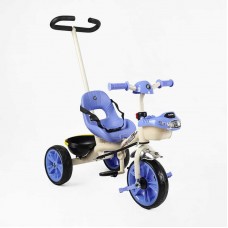 Велосипед 3-х колесный Best Trike колеса EVA переднее 10”, заднее 8”, стальная рама, УКР ОЗУЧЕНИЕ, родительская ручка, в коробке